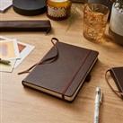 Premium Faux Leather A5 Notebook Chocolate Brown Chocolate (Brown)