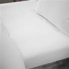 Hotel 230 Thread Count Crisp Cotton Percale Fitted Sheet White