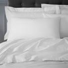 Hotel 230 Thread Count Crisp Cotton Percale Standard Pillowcase Pair White