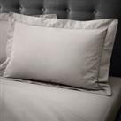 Hotel 230 Thread Count Crisp Cotton Percale Oxford Pillowcase Beige