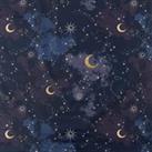 By the Metre Magical Starry Night PVC Navy Navy