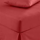 Pure Cotton Fitted Sheet Red