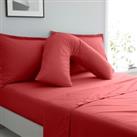 Pure Cotton V-Shaped Pillowcase Red