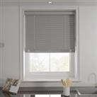 Swish Grey 50mm Made To Order Faux Wood Blinds, Size:43cm x 120cm Grey