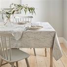 Belle Grey Table Cloth 178cm x 230cm Grey/White