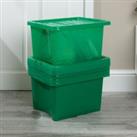 Wham Crystal Set of 5 Boxes & Lids, 28L Green