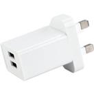 Dual USB Wall Charger White
