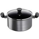 Tefal Titanium Ultra Stew Pot, 24cm Black