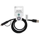 Dual Head Charge Cable Black