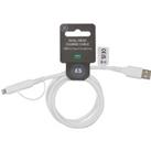Dual Head Charge Cable White