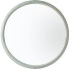 Sawston Indoor Outdoor Round Mirror, Mint 85cm Green