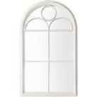 Noxton Indoor Outdoor Mirror, White 60cm x 100cm White