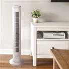Igenix 29" Tower Fan with 7.5H Timer White