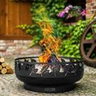 Cook King Toronto 80cm Decorative Fire Bowl Black