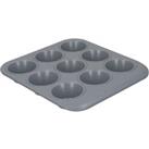 MasterClass Smart Ceramic Non Stick Nine Cup Muffin Tin Grey