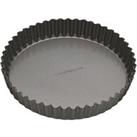 MasterClass Non Stick Fluted Loose Base Quiche Tin Round 25cm Grey