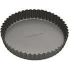 MasterClass Non Stick Fluted Loose Base Quiche Tin Round 20cm Grey