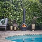 Outdoor Fornax Fireplace Black