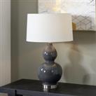 Gatsby Ceramic Table Lamp Grey