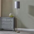 Midland Marble Effect Floor Lamp Grey