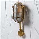 Montana Caged Oval Outdoor Wall Light Bronze