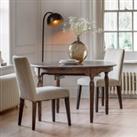 Matola 6 Seater Round Extendable Dining Table Brown