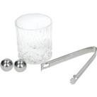 BarCraft Whiskey Gift Set Clear/Silver