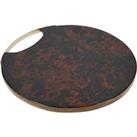 Artes Mango Wood Serving Platter Brown/Black