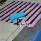 Riviera Stripe Picnic Blanket MultiColoured