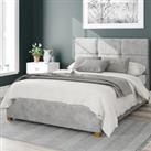 Caine Kimyo Linen Ottoman Bed Frame Silver