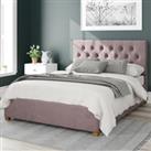 Olivier Plush Velvet Ottoman Bed Pink