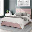 Kelly Pure Pastel Cotton Ottoman Bed Frame Vintage Rose