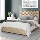 Monroe Kimyo Linen Ottoman Bed Frame Beige