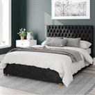 Monroe Kimyo Linen Ottoman Bed Frame Charcoal