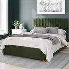 Grant Plush Velvet Ottoman Bed green
