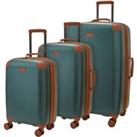 Rock Luggage Carnaby Set of 3 Suitcases Green