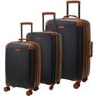 Rock Luggage Carnaby Set of 3 Suitcases Black