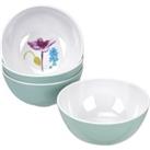 Portmeirion Set of 4 Water Garden Footed Bowls White