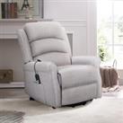 Ernest Textured Weave Rise and Recline Chair Twin Motor Natural