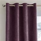Ensley Chenille Thermal Eyelet Curtains Thistle