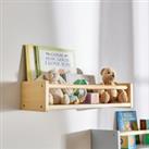 Kids Pippa Wall Bookshelf, 50cm brown