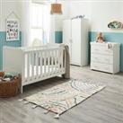 Babymore Caro 3 Piece Nursery Furniture Set White