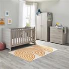 Babymore Caro 3 Piece Nursery Furniture Set Grey