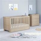 Babymore Luno 2 Piece Nursery Furniture Set Natural
