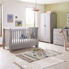 Babymore Stella 3 Piece Nursery Furniture Set Grey