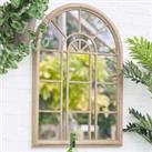 Aston Arched Indoor Outdoor Wall Mirror Stone