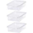 SmartStore Home 8L Set of 3 Boxes Clear