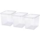 SmartStore Home 25L Set of 3 Boxes Clear