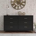 Cosmo Westerleigh 6 Drawer Chest Black
