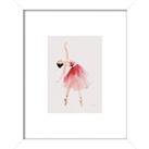 The Art Group Ballerina I Framed Print Pink